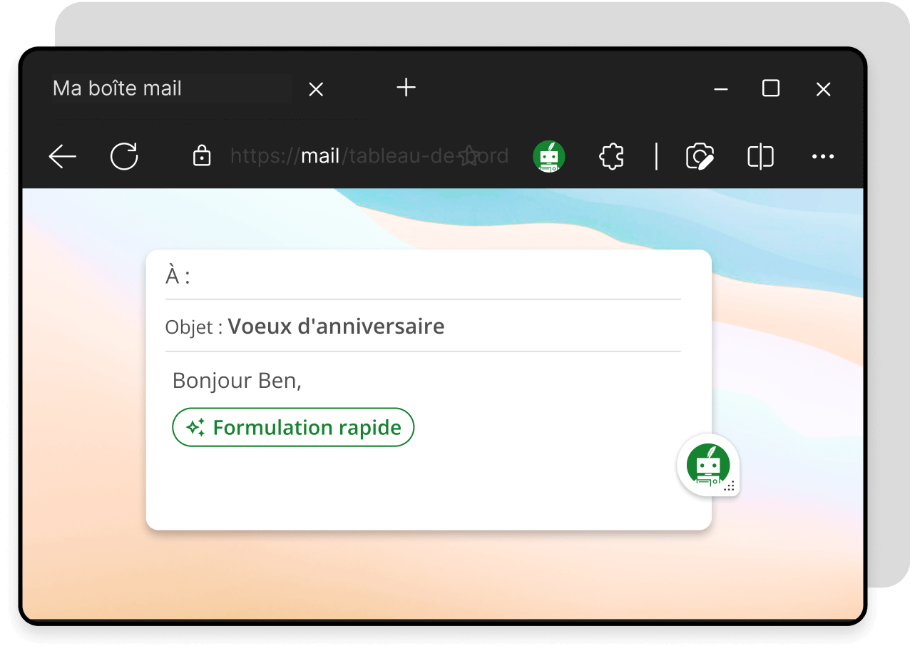 extension Quillbot pour mail
