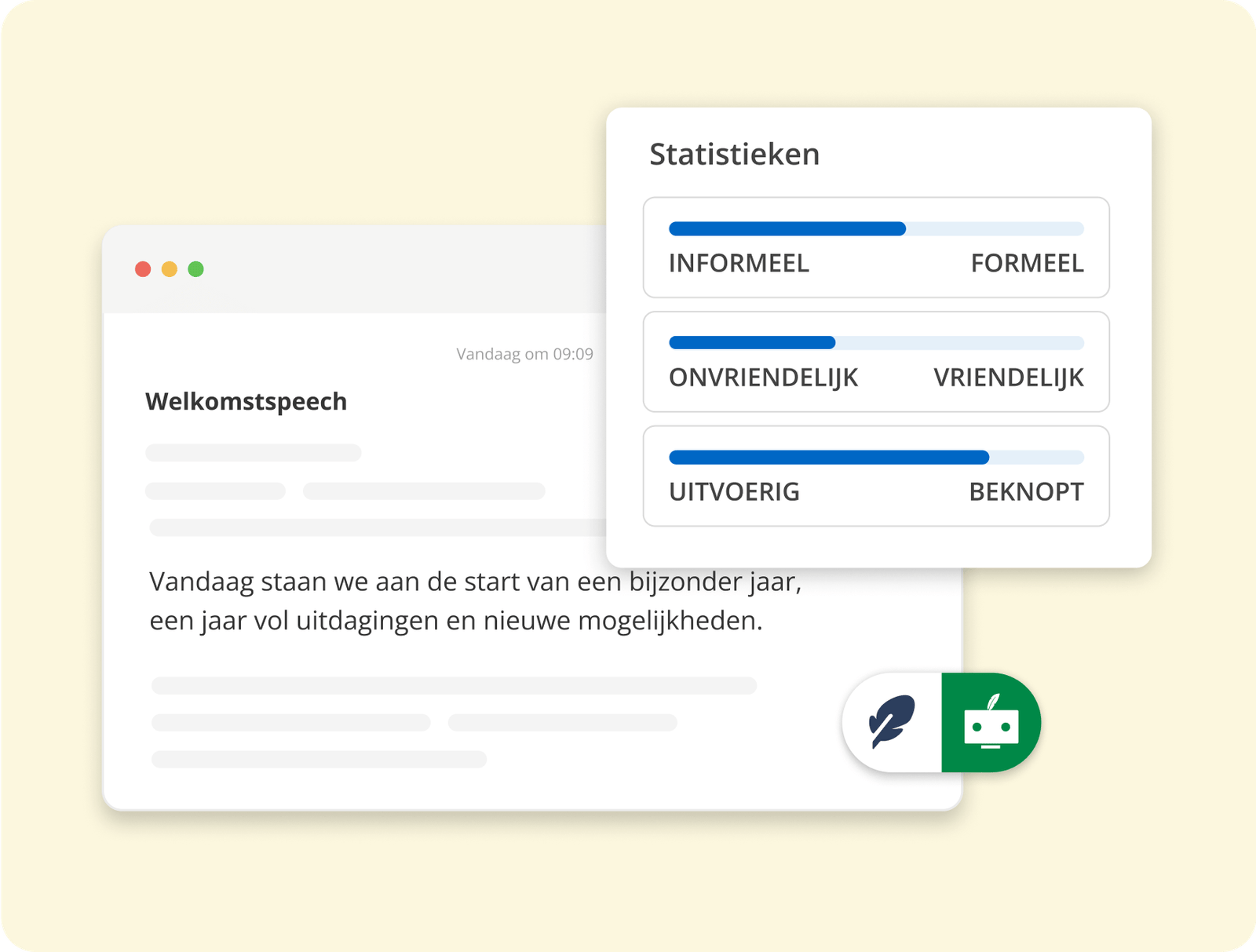 voorbeeld toon score macos