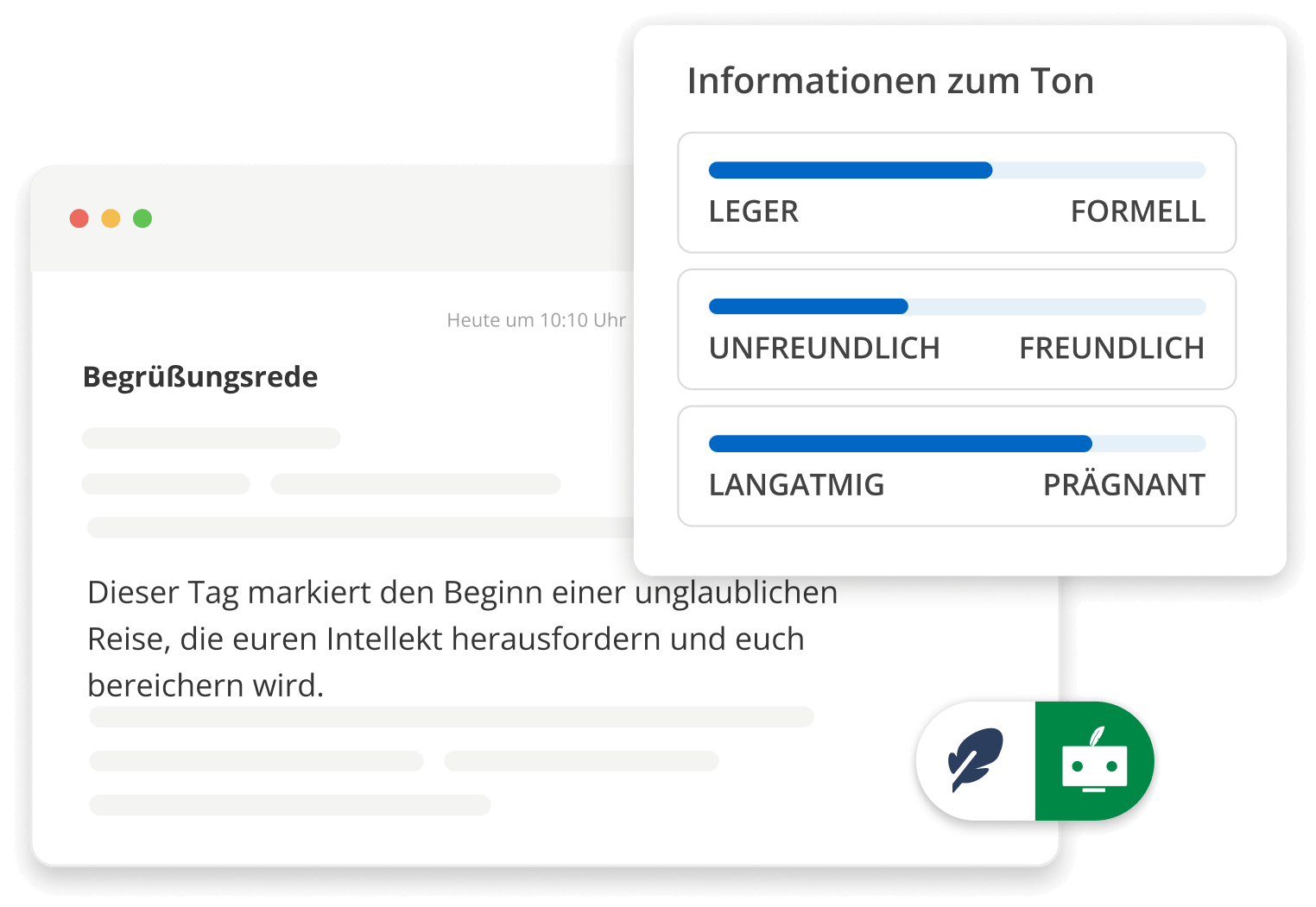 QuillBot für macOS gibt Auskunft über den Ton Ihrer Nachrichten
