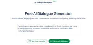 AI Dialogue generator prompt
