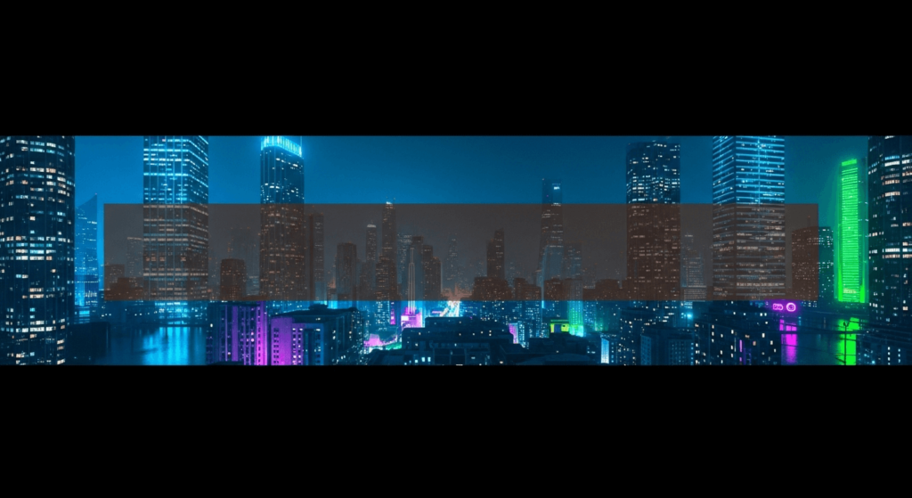 A YouTube banner generated by AI