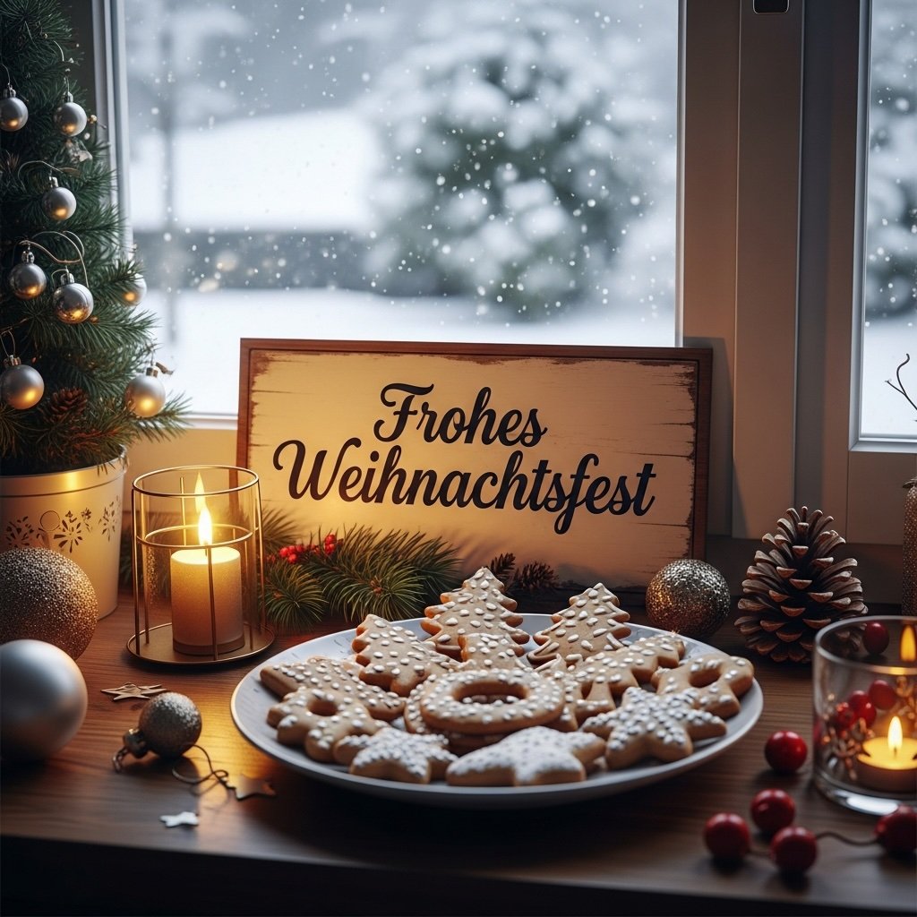 Weihnachtsgruss-Plaetzchen