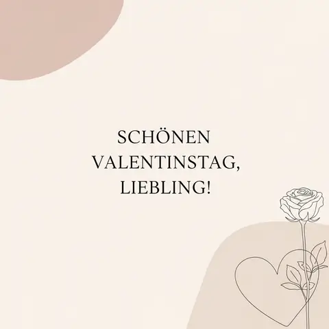 Dezentes Valentinstagsbild