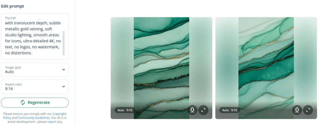 Emerald green wallpaper