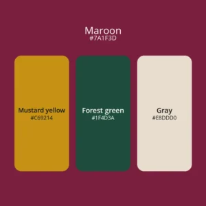 Maroon color palette 3