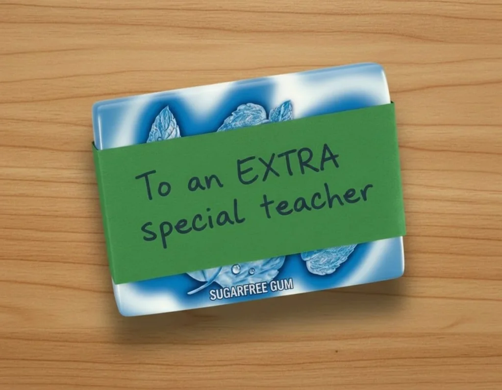 Picture of a candygram for a teacher