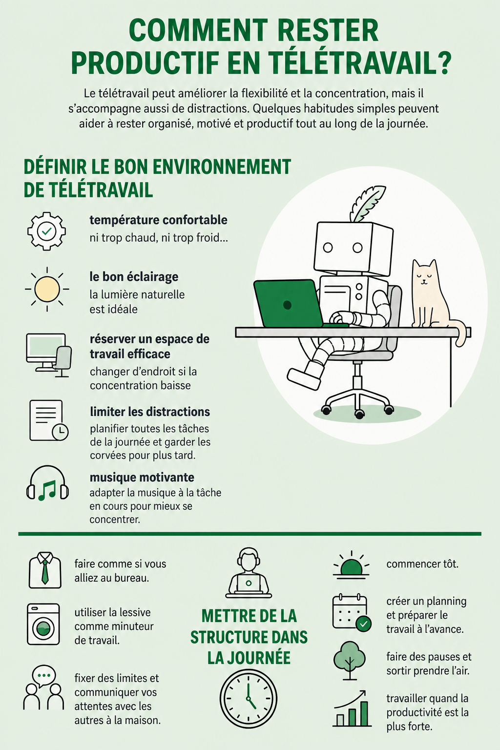 exemple infographie télétravail